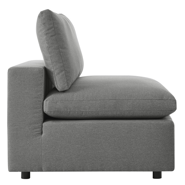 Commix 6-Piece Outdoor Patio Sectional Sofa - Charcoal
