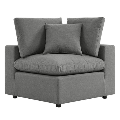 Commix 6-Piece Outdoor Patio Sectional Sofa - Charcoal