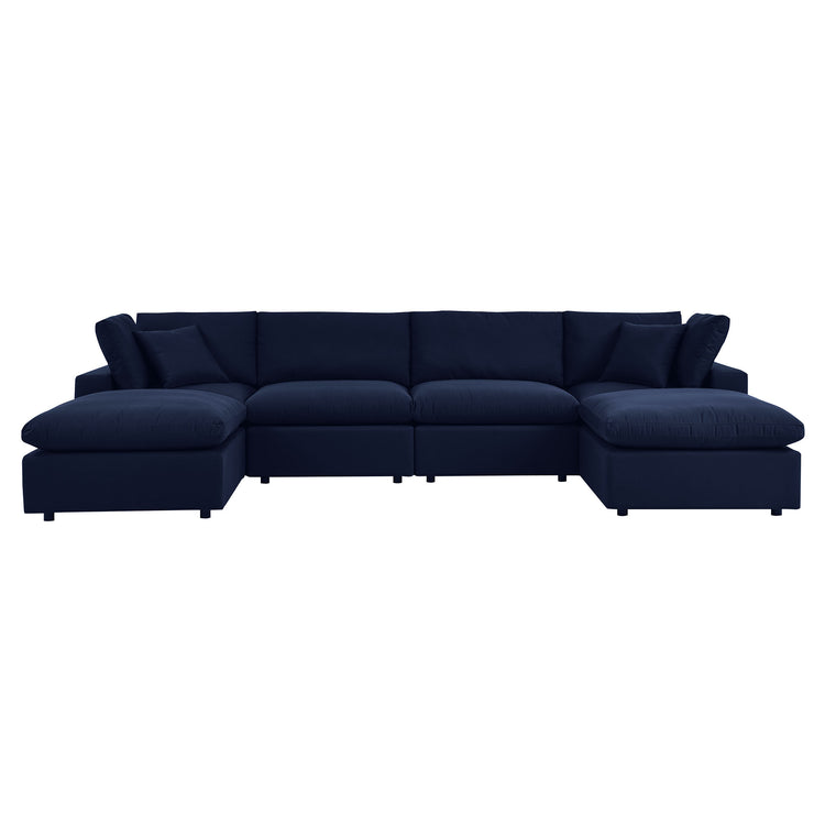 Commix 6-Piece Sunbrella® Outdoor Patio Sectional Sofa - Navy