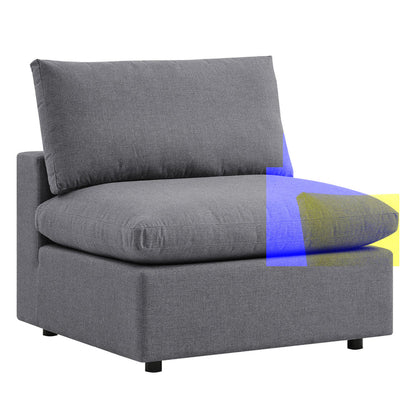 Commix 6-Piece Sunbrella® Outdoor Patio Sectional Sofa - Gray