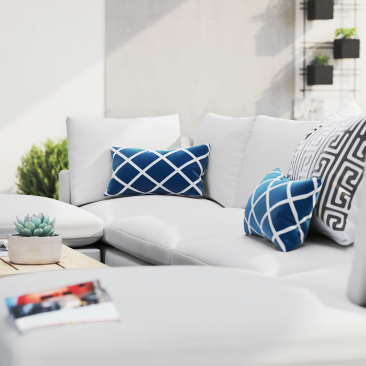 Commix 6-Piece Sunbrella® Outdoor Patio Sectional Sofa - White