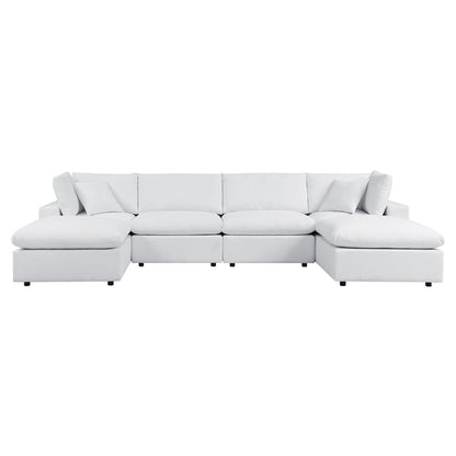 Commix 6-Piece Sunbrella® Outdoor Patio Sectional Sofa - White
