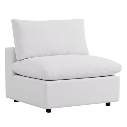 Commix 5-Piece Outdoor Patio Sectional Sofa - White