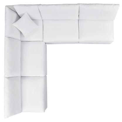 Commix 5-Piece Sunbrella® Outdoor Patio Sectional Sofa - White