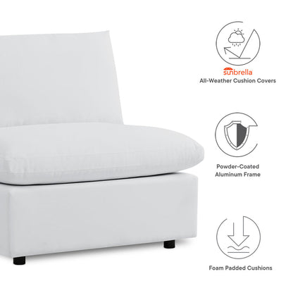 Commix 5-Piece Sunbrella® Outdoor Patio Sectional Sofa - White
