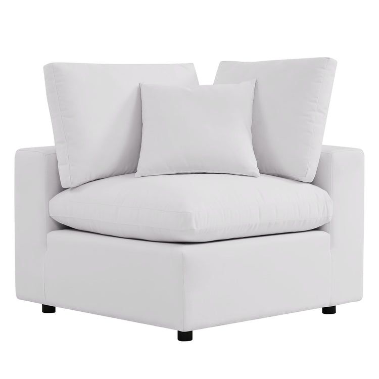 Commix 7-Piece Outdoor Patio Sectional Sofa - White