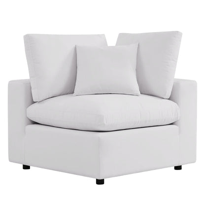 Commix 7-Piece Outdoor Patio Sectional Sofa - White