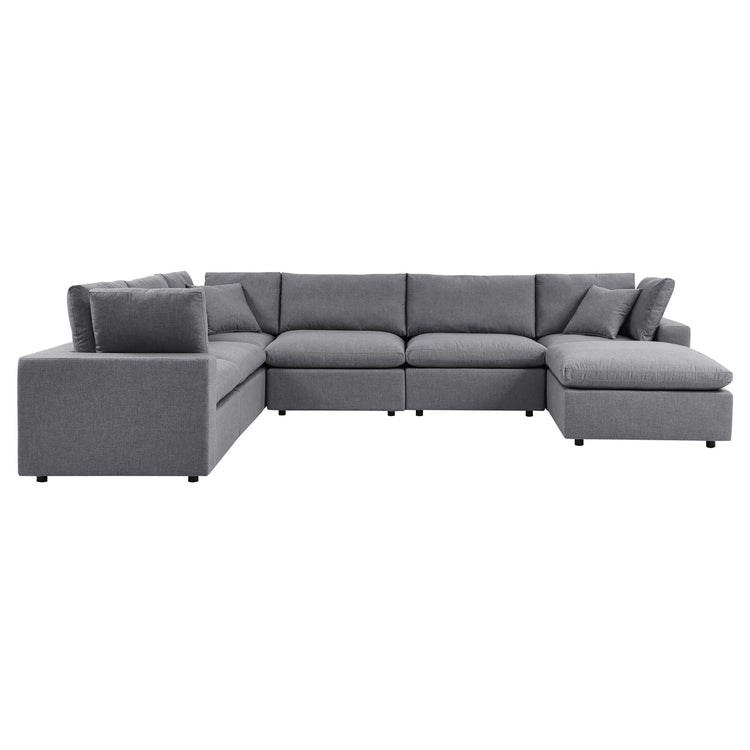 Commix 7-Piece Sunbrella® Outdoor Patio Sectional Sofa - Gray