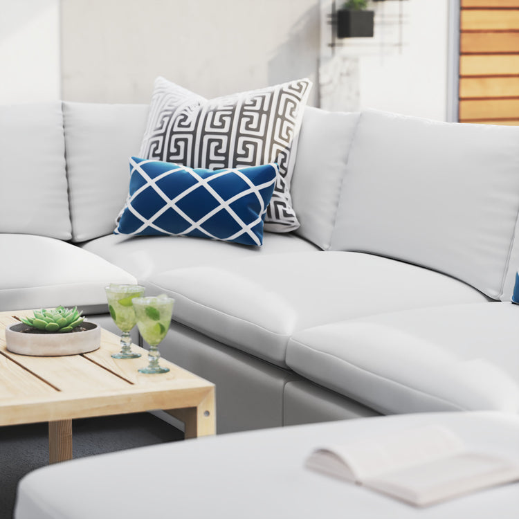 Commix 7-Piece Sunbrella® Outdoor Patio Sectional Sofa - White