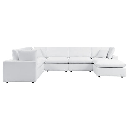Commix 7-Piece Sunbrella® Outdoor Patio Sectional Sofa - White