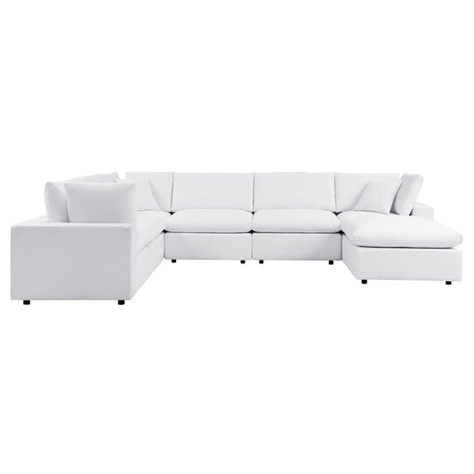 Commix 7-Piece Sunbrella® Outdoor Patio Sectional Sofa - White