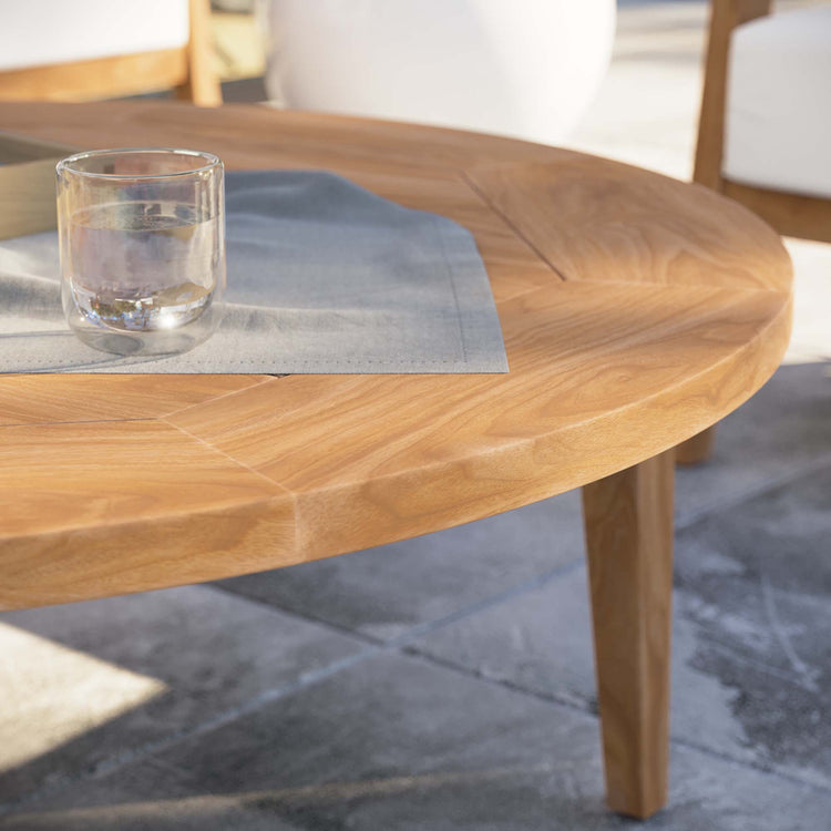 Brisbane Teak Wood Outdoor Patio Coffee Table - Default Title