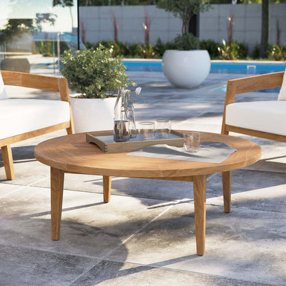 Brisbane Teak Wood Outdoor Patio Coffee Table - Default Title