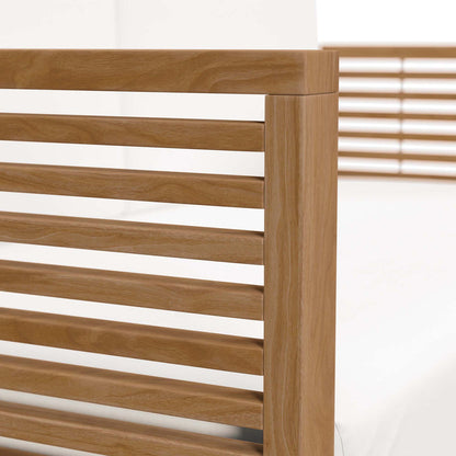 Carlsbad Teak Wood Outdoor Patio Loveseat - Natural White