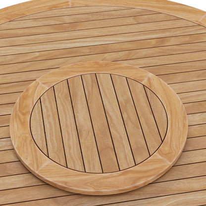 Wellspring 63" Outdoor Patio Teak Wood Dining Table - Default Title