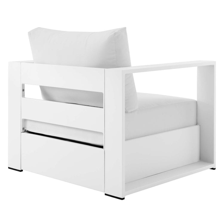 Tahoe 3-Piece Outdoor Patio Powder-Coated Aluminum Set - White White
