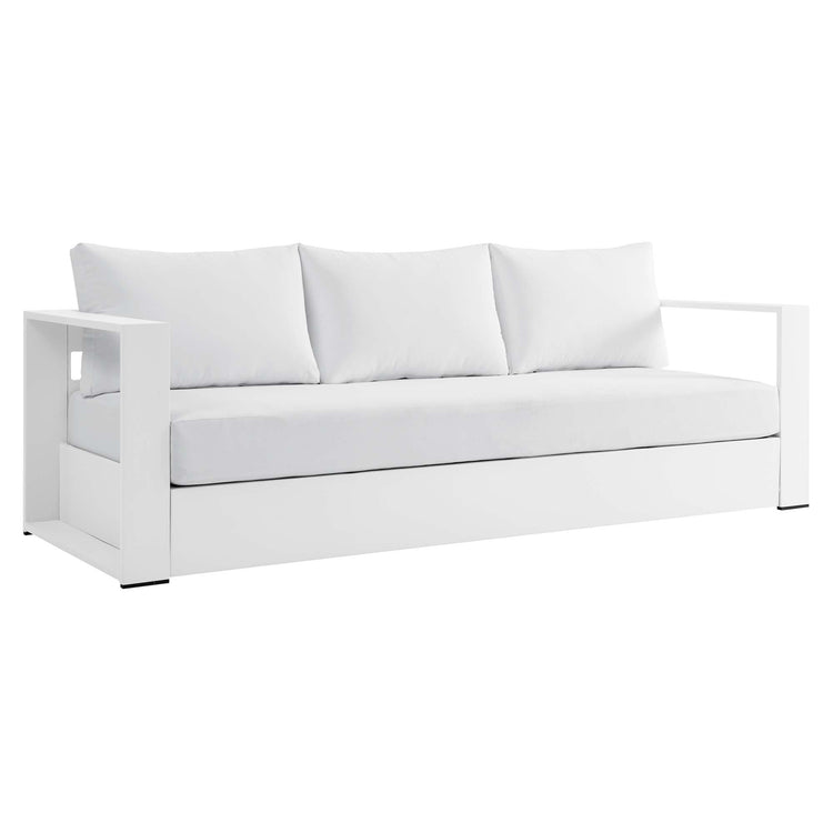 Tahoe 3-Piece Outdoor Patio Powder-Coated Aluminum Set - White White