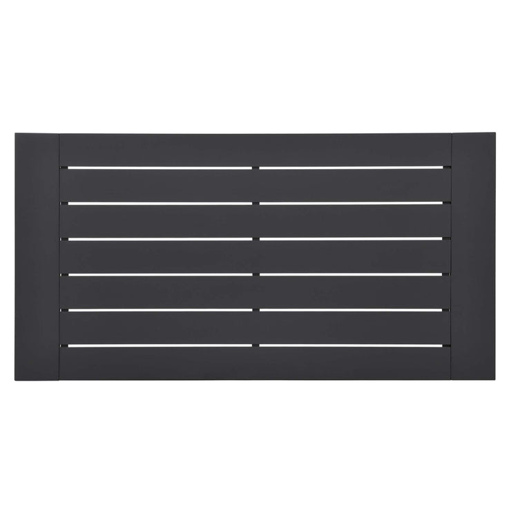 Tahoe 2-Piece Outdoor Patio Powder-Coated Aluminum Set - Gray Charcoal