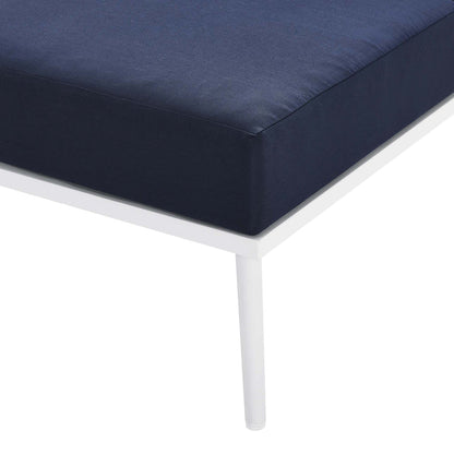 Stance 3 Piece Outdoor Patio Aluminum Set - White Navy