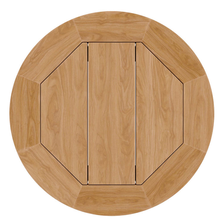 Brisbane 6-Piece Teak Wood Outdoor Patio Set - Natural Light Brown