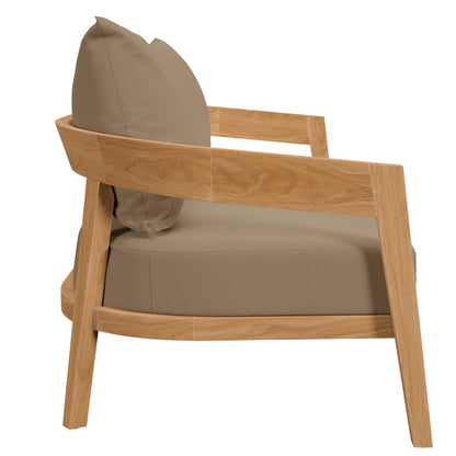 Brisbane 3-Piece Teak Wood Outdoor Patio Set - Natural Light Brown