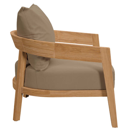 Brisbane 3-Piece Teak Wood Outdoor Patio Set - Natural Light Brown