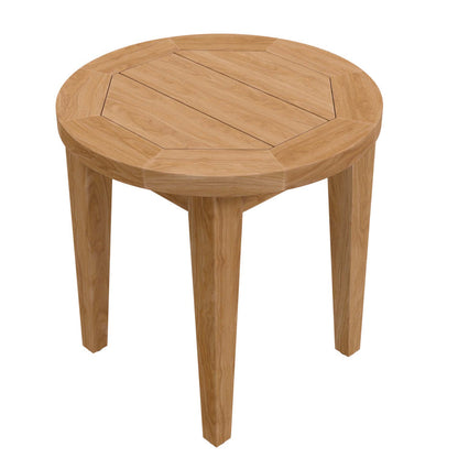 Brisbane 3-Piece Teak Wood Outdoor Patio Set - Natural Navy