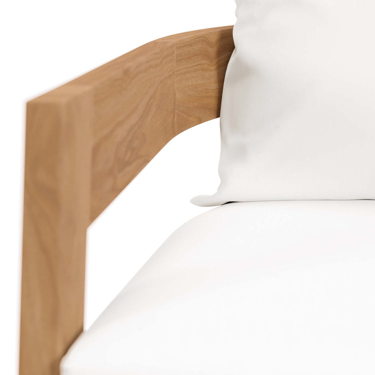 Brisbane 3-Piece Teak Wood Outdoor Patio Set - Natural White