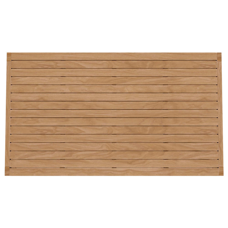 Carlsbad 3-Piece Teak Wood Outdoor Patio Set - Natural Gray