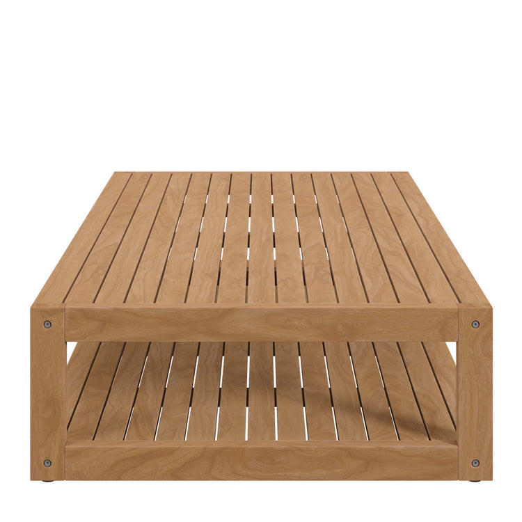 Carlsbad 3-Piece Teak Wood Outdoor Patio Set - Natural Navy