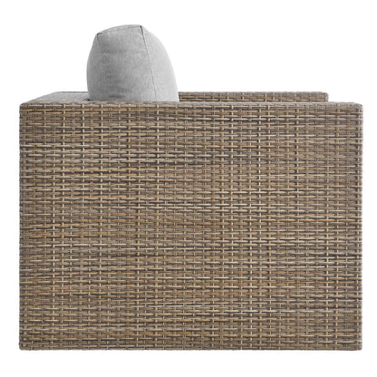 Convene Outdoor Patio Armchair - Cappuccino Gray