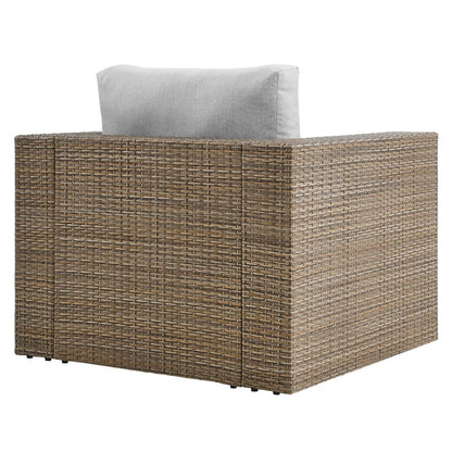 Convene Outdoor Patio Armchair - Cappuccino Gray