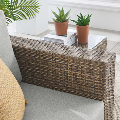 Convene Outdoor Patio Armchair - Cappuccino Gray