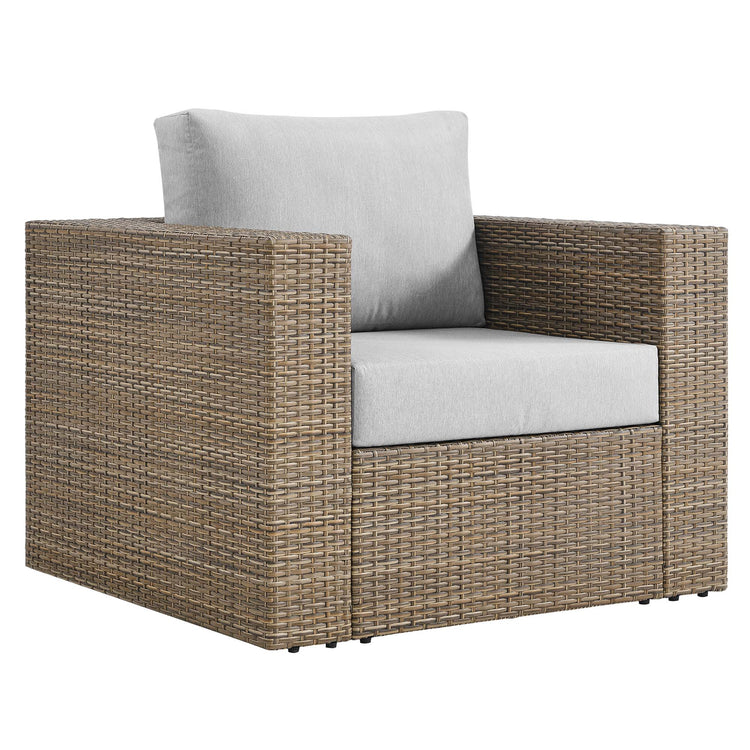 Convene 3-Piece Outdoor Patio Furniture Set - Cappuccino Gray