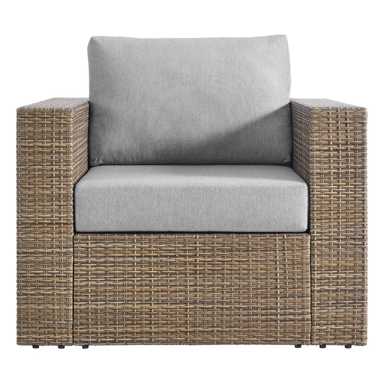 Convene 3-Piece Outdoor Patio Furniture Set - Cappuccino Gray