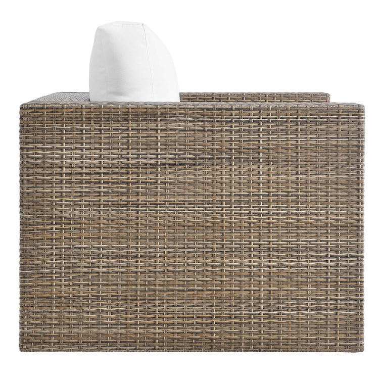 Convene 3-Piece Outdoor Patio Furniture Set - Cappuccino White