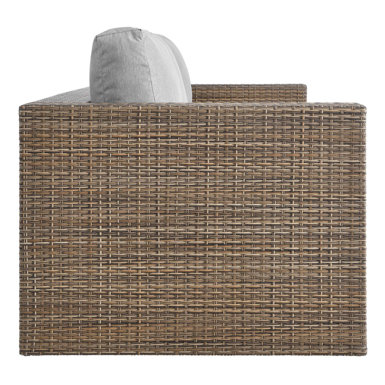 Convene 2-Piece Outdoor Patio Furniture Set - Cappuccino Gray