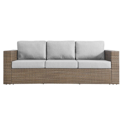Convene 2-Piece Outdoor Patio Furniture Set - Cappuccino Gray