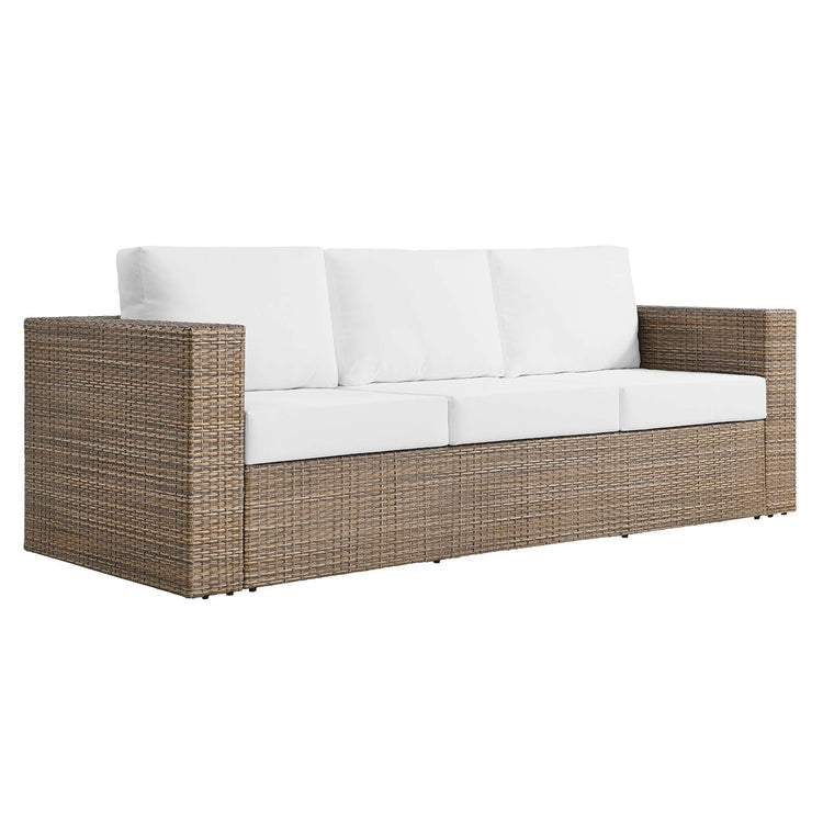 Convene 2-Piece Outdoor Patio Furniture Set - Cappuccino White