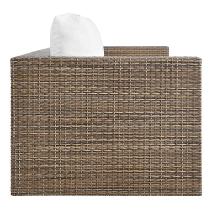 Convene 2-Piece Outdoor Patio Furniture Set - Cappuccino White