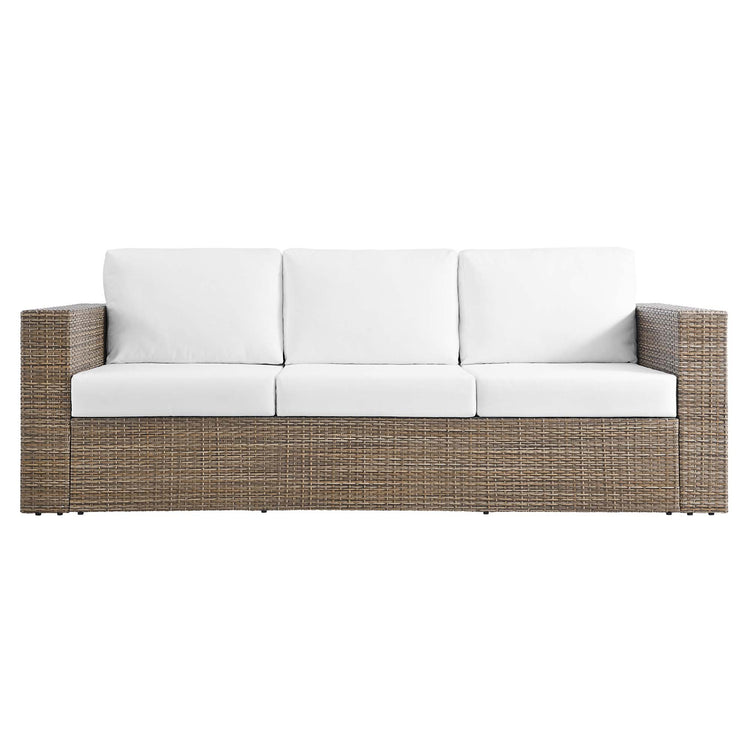 Convene 2-Piece Outdoor Patio Furniture Set - Cappuccino White