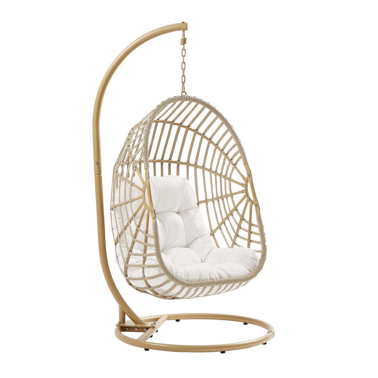 Amalie Wicker Rattan Outdoor Patio Rattan Swing Chair - Default Title