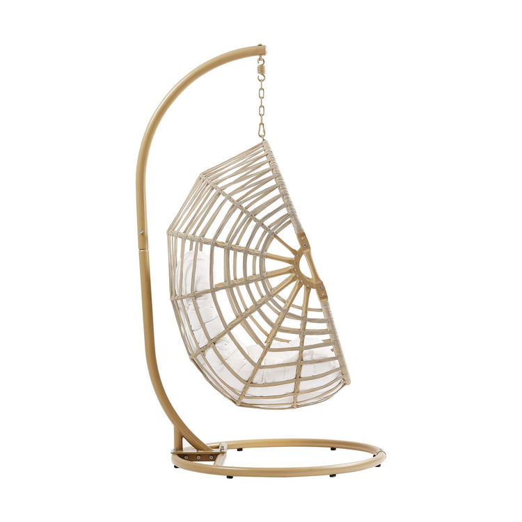 Amalie Wicker Rattan Outdoor Patio Rattan Swing Chair - Default Title