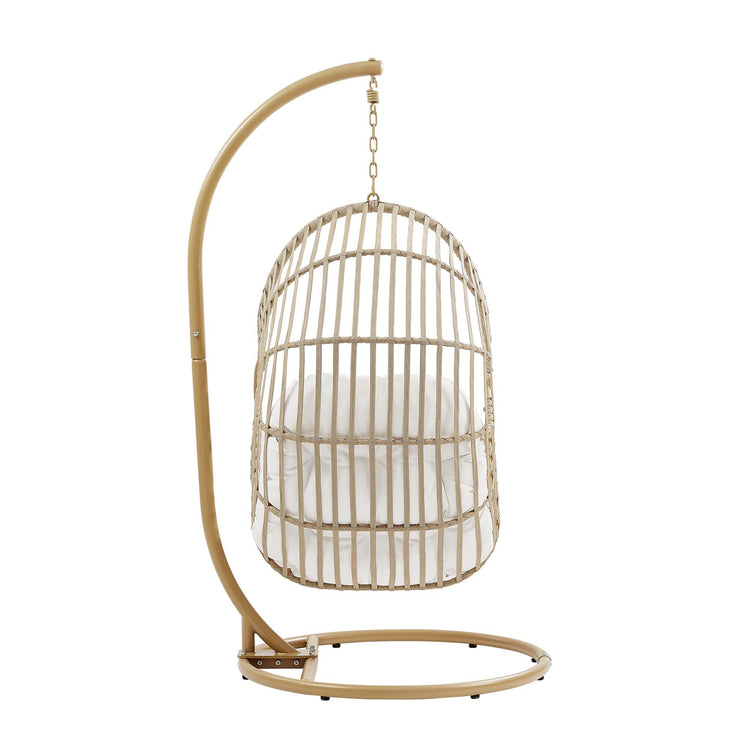 Amalie Wicker Rattan Outdoor Patio Rattan Swing Chair - Default Title