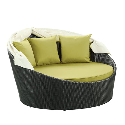 Siesta Canopy Outdoor Patio Daybed - Espresso Peridot