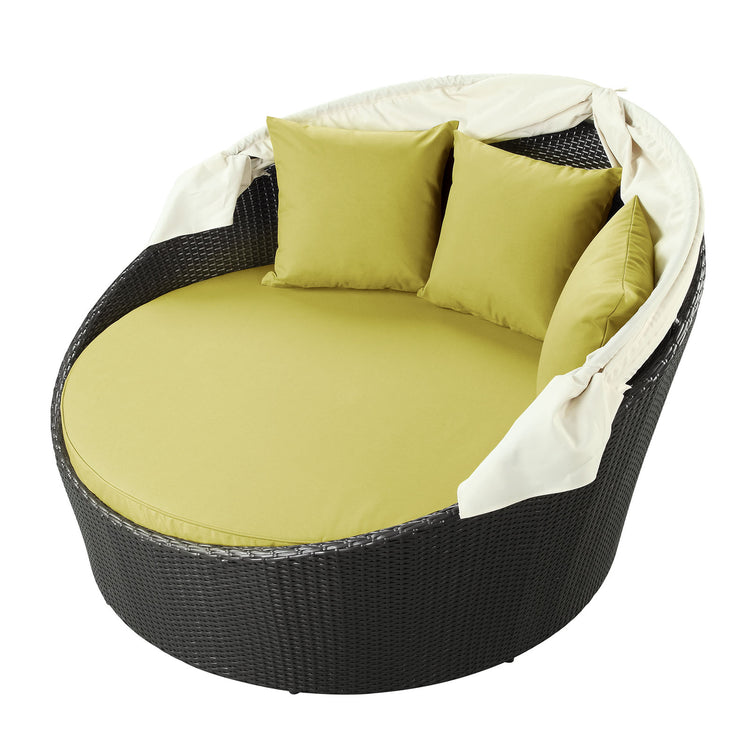 Siesta Canopy Outdoor Patio Daybed - Espresso Peridot