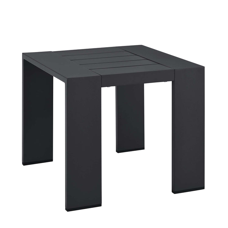 Tahoe Outdoor Patio Powder-Coated Aluminum End Table - Default Title
