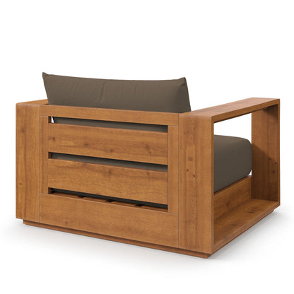 Tahoe Outdoor Patio Acacia Wood Chair - Natural Cocoa