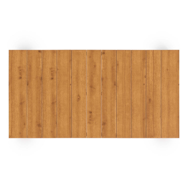 Tahoe 2-Piece Outdoor Patio Acacia Wood Sofa and Coffee Table Set - Natural Cocoa