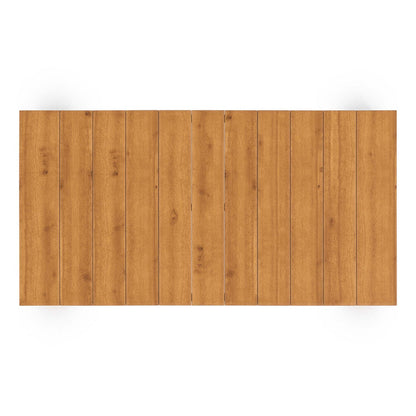 Tahoe 2-Piece Outdoor Patio Acacia Wood Sofa and Coffee Table Set - Natural Cocoa